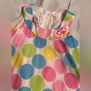 Jessica Ann Dress size 6X polka dots perfect for Easter or Spring